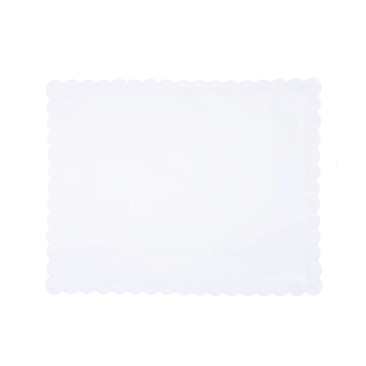 Scallop Baby Pillowcase in White