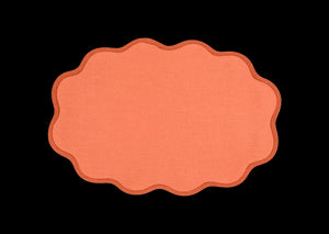 Scallop Edge Oval Placemat, Set of 4