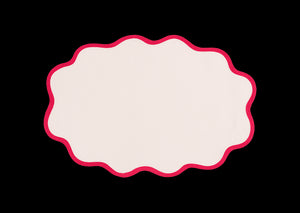 Scallop Edge Oval Placemat, Set of 4