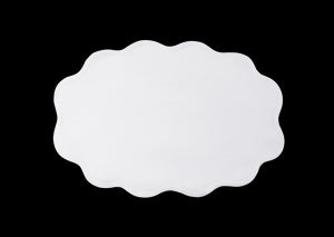 Scallop Edge Oval Placemat, Set of 4