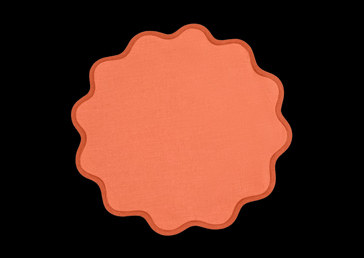 Scallop Edge Oval Placemat by Matouk ~ set of 4 ~ available in 12 colors