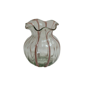 Scalloped Floral Vase in Lavender