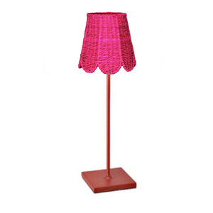 Small Seagrass Shade Cover Scalloped in Fuchsia