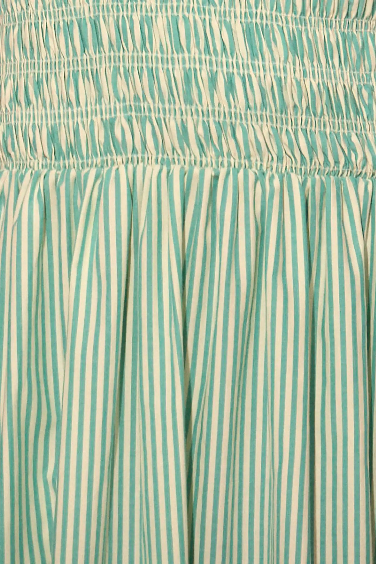 Close up of The Scarlet Dress in Saltwater.