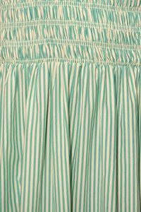 Close up of The Scarlet Dress in Saltwater.