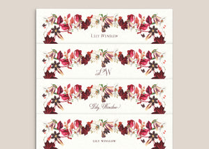 Scarlet Maple Personal Stationery