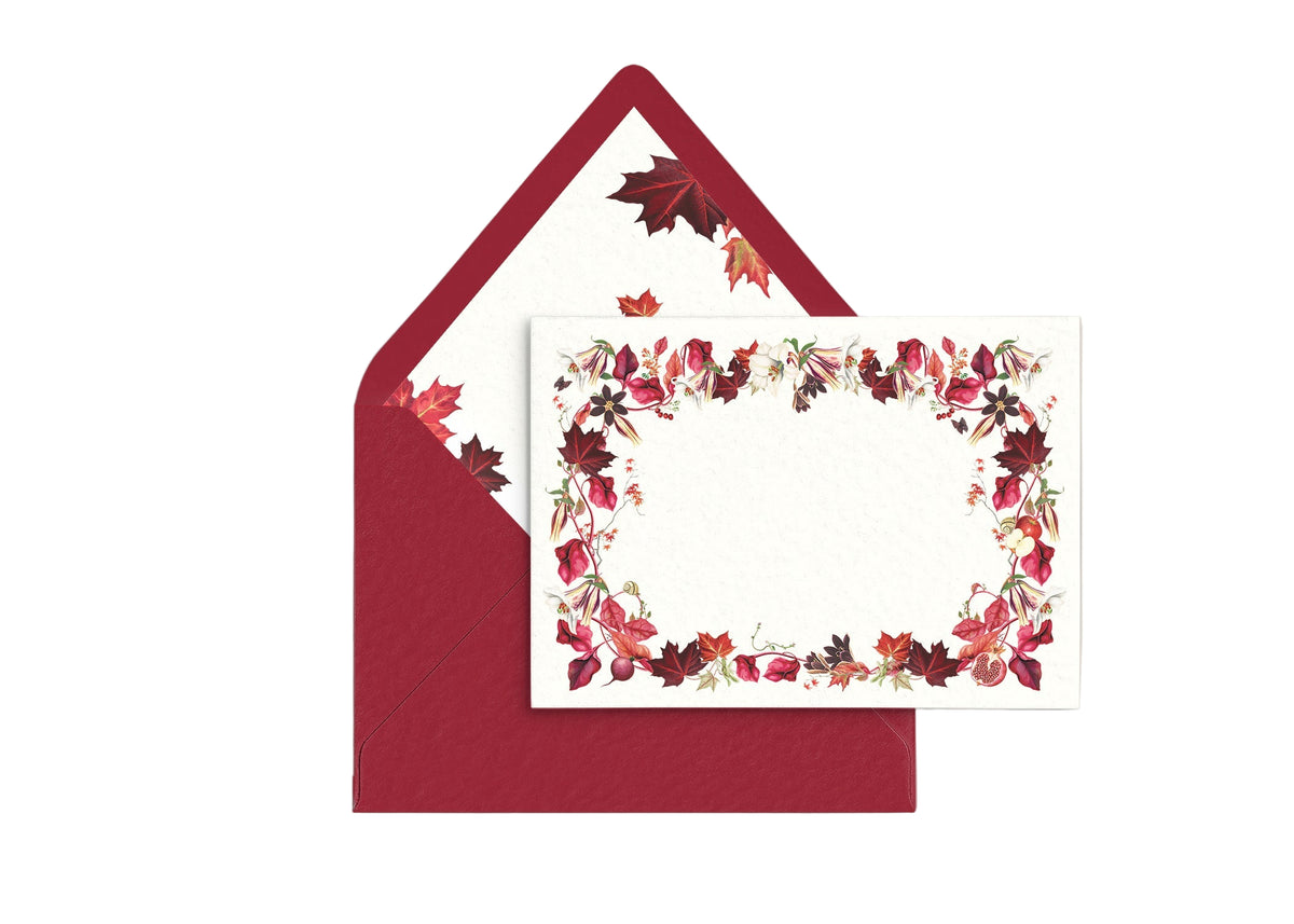 Scarlet Maple Personal Stationery