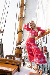 Scarlet Willow Tiered Skirt