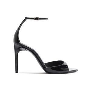 Scarlett Patent Leather Sandal in Black