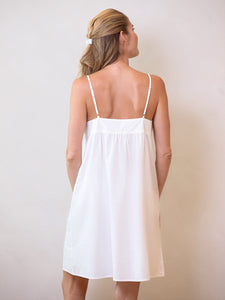 Scarlett White Cotton Nightgown