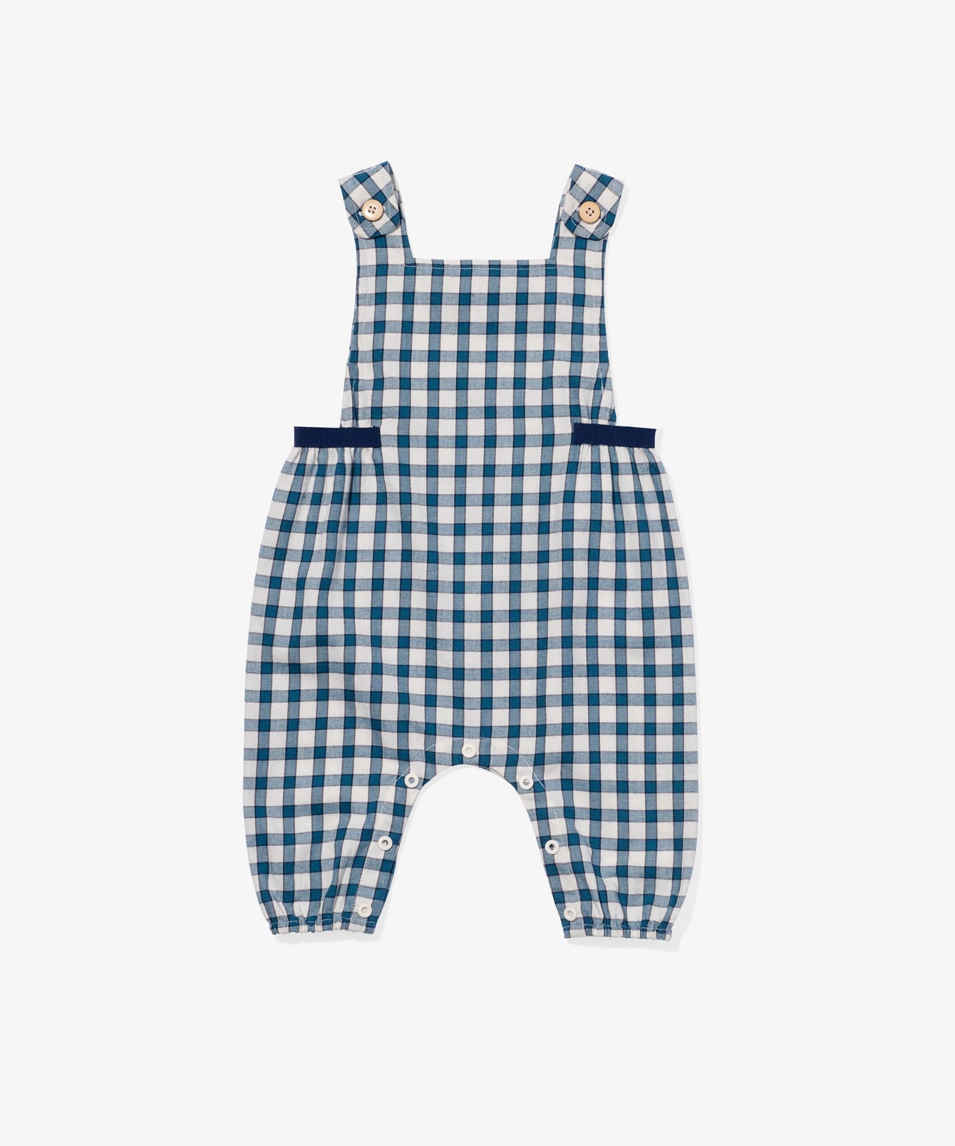 Scout Baby Overall in Blue Picnic Check