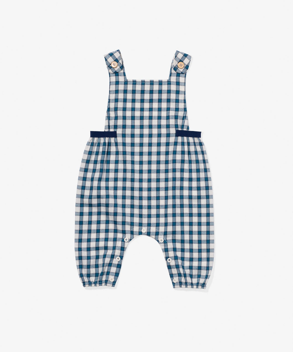 Scout Baby Overall in Blue Picnic Check