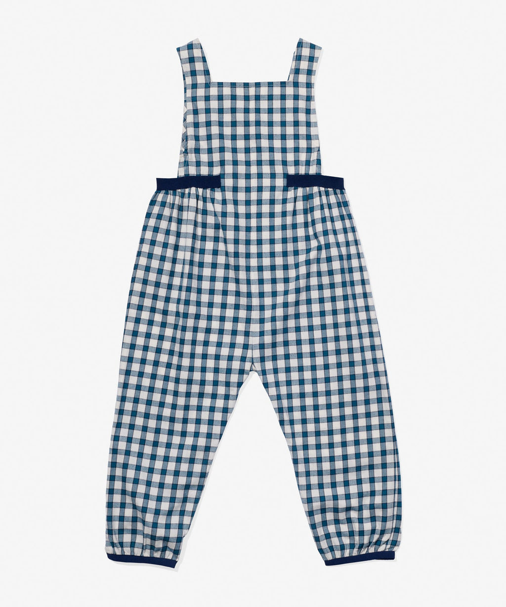 Scout Overall in Blue Picnic Check