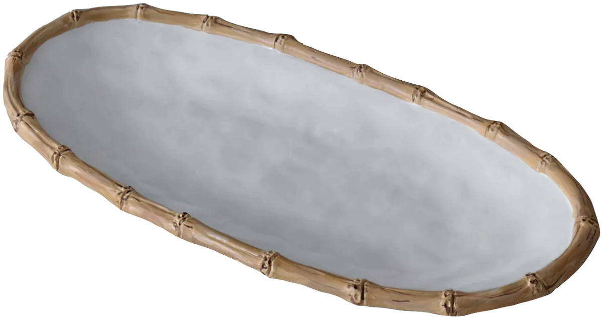 Beatriz Ball Vida Melamine Bamboo Medium Oval Platter