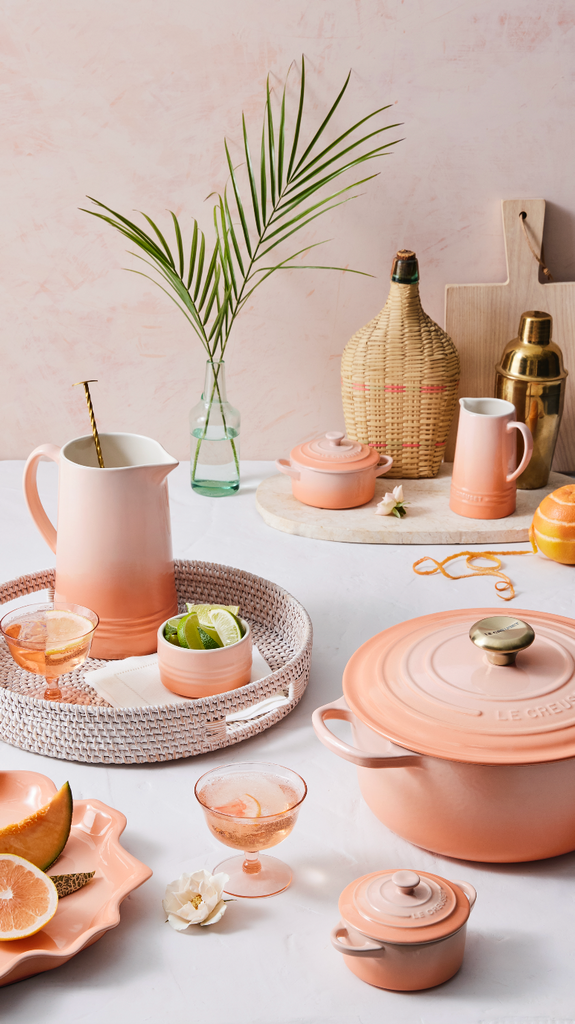 Mini Round Cocotte in Peche Over The Moon - Main Image