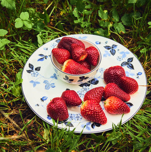 Wild Strawberry Inky Blue Side Plate 8.1in