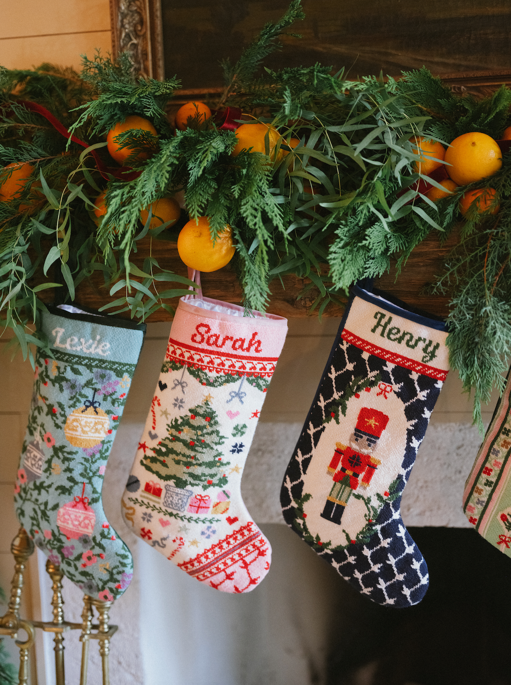 Needlepoint Nutcracker Stocking
