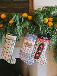 Needlepoint Rose Stocking