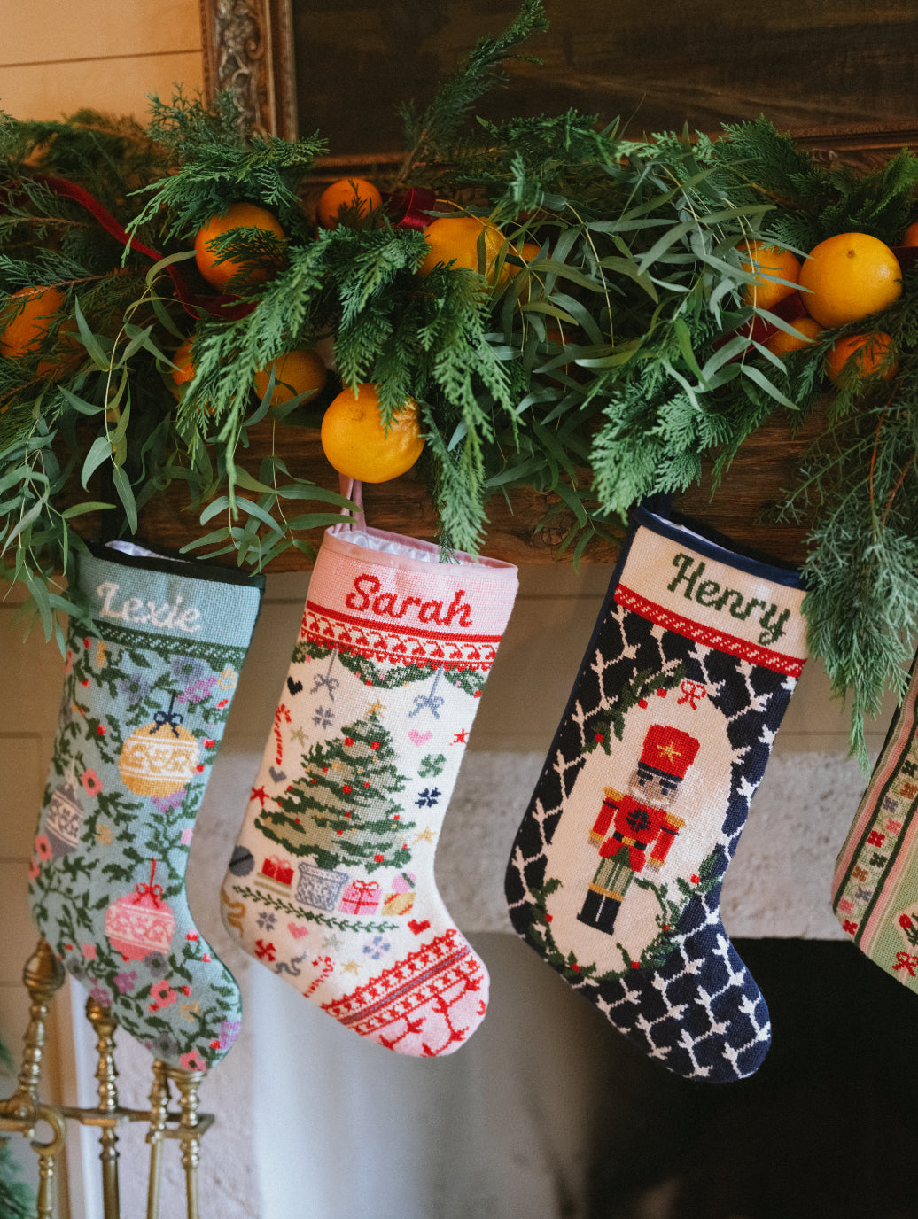 Needlepoint Christmas Tree Stocking