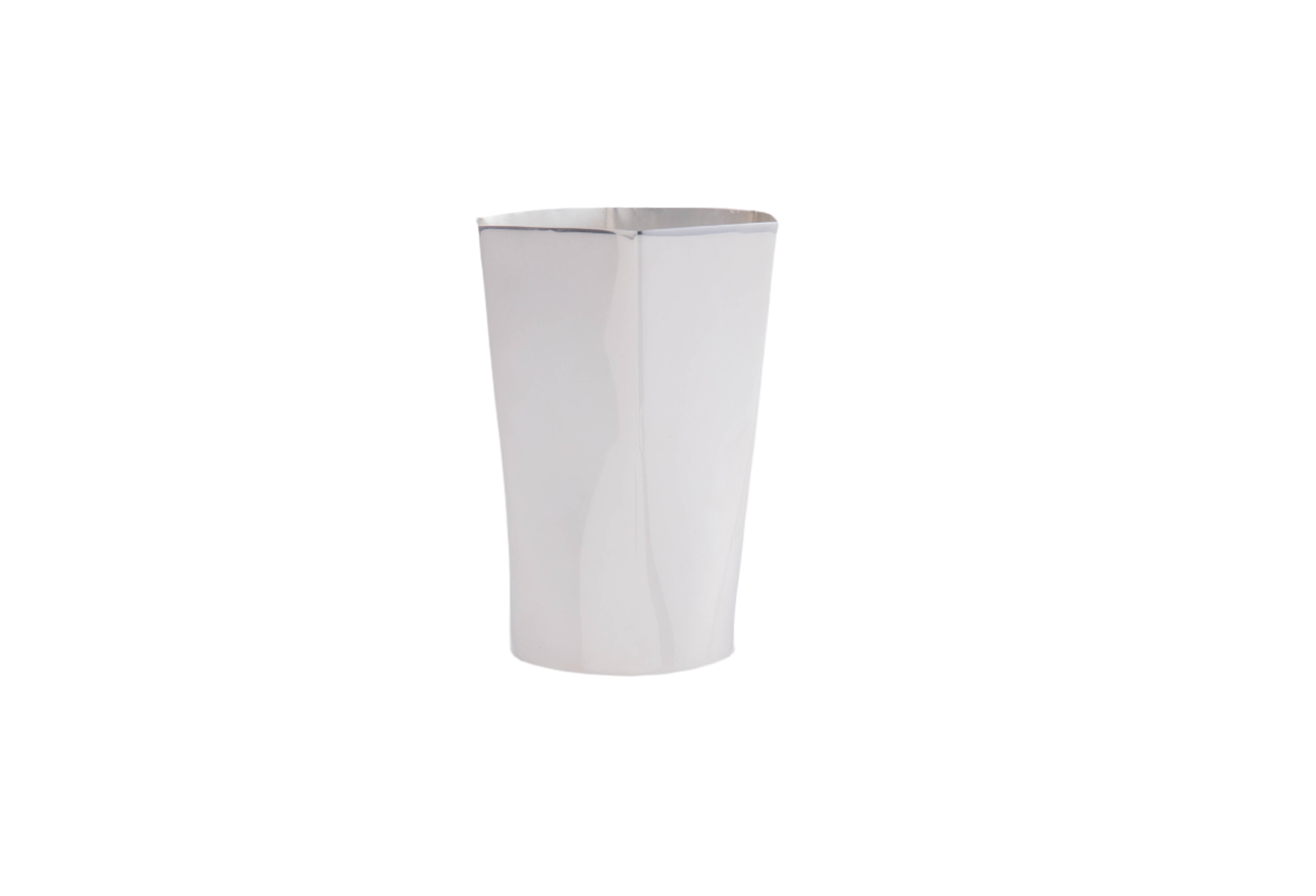 Hexagon Silver-Plated Tall Tumbler