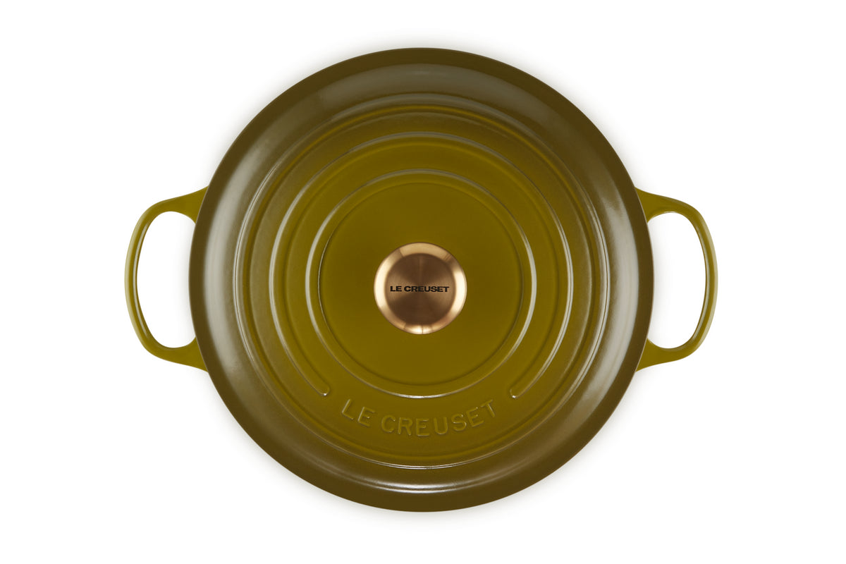 Signature Round Dutch Oven in Olive 5.5 qt.