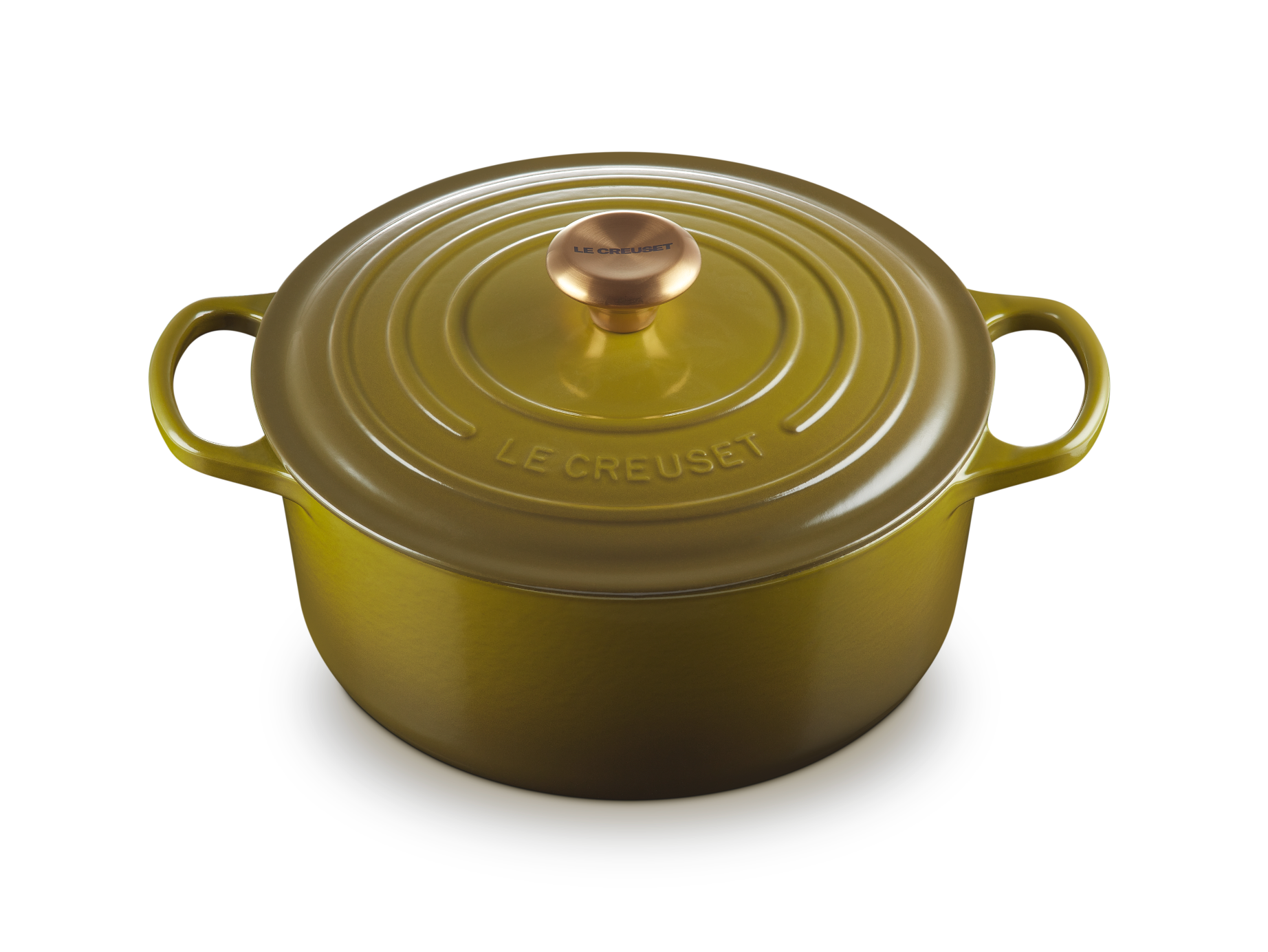 Signature Round Dutch Oven in Olive 7.25 qt.