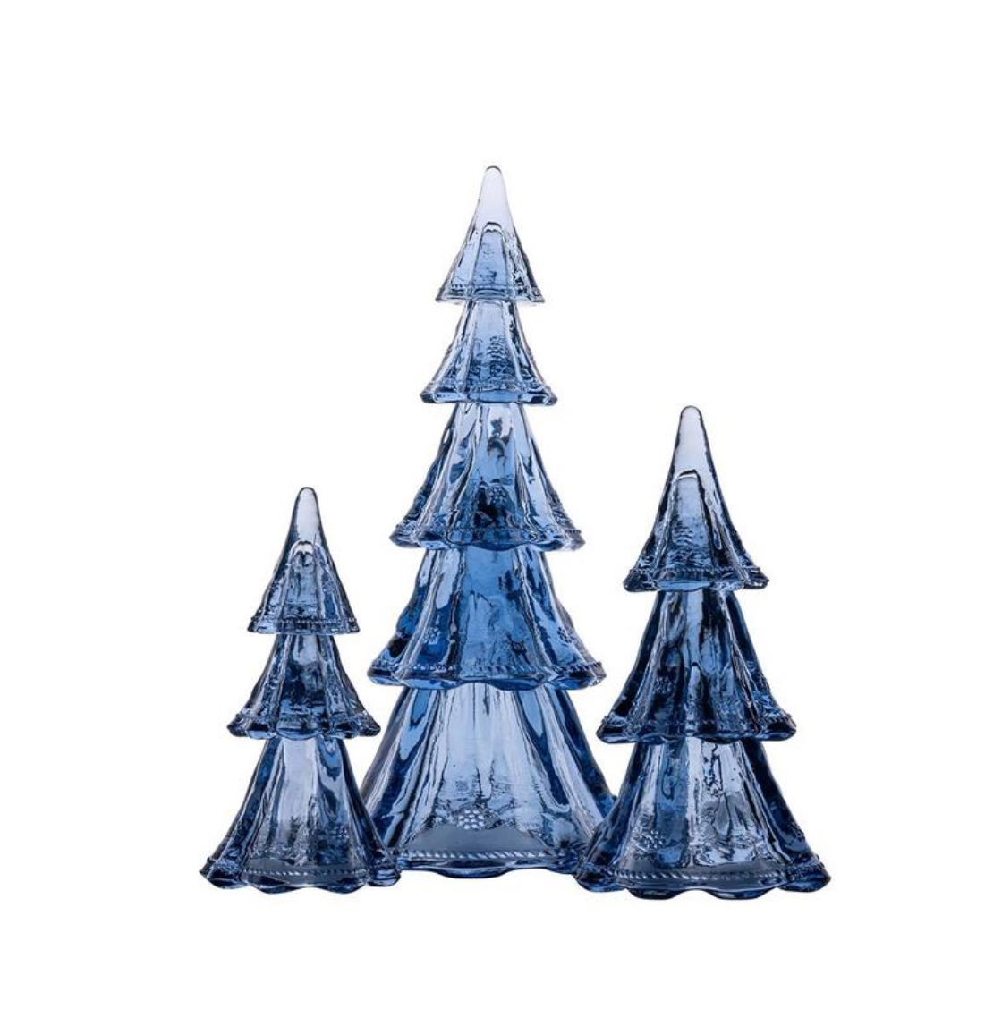 Berry & Thread 10.5" Tree, Set of 3 in Blue