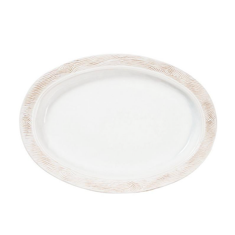 Blenheim Oak 18" Platter in Whitewash