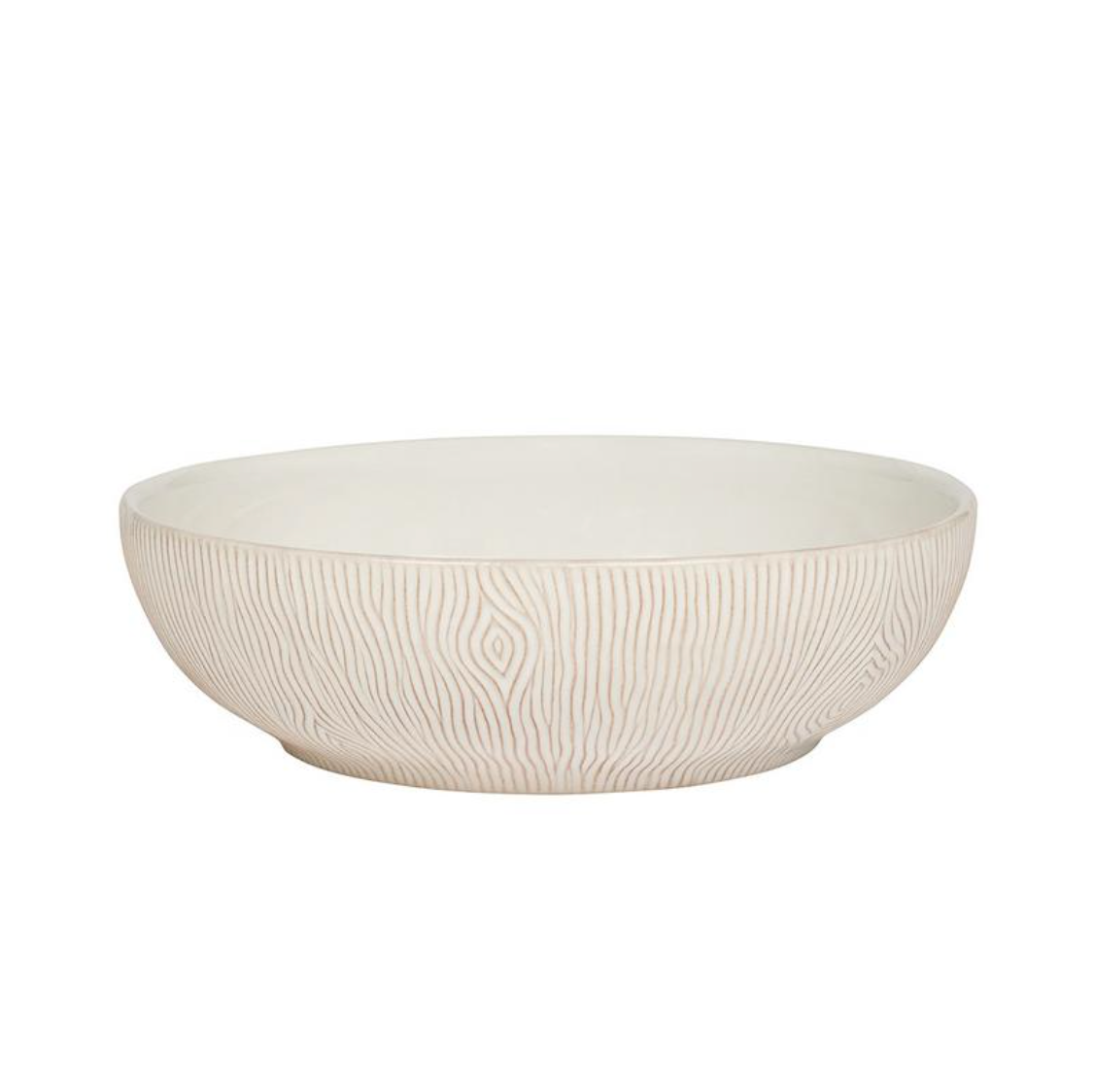Blenheim Oak Coupe Bowl in Whitewash