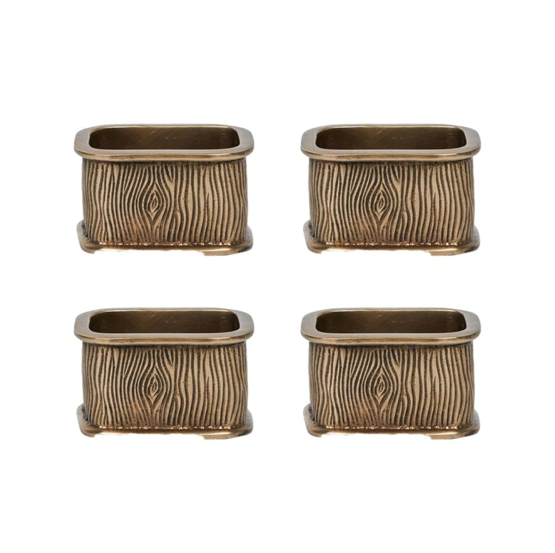 Blenheim Oak Napkin Ring in Brass