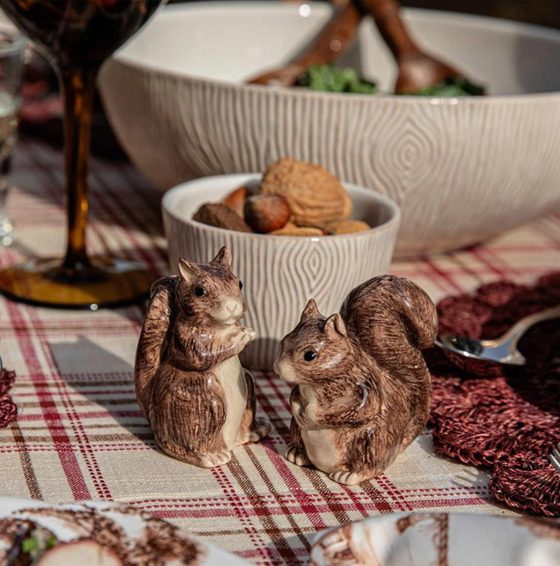 Clever Creatures Squirrel Salt and Pepper, Set of 2