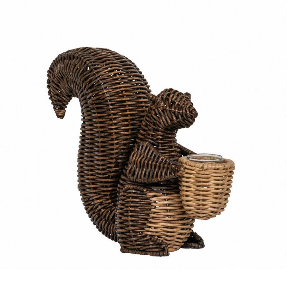 Devon Willow Squirrel Flameless Candle Holder