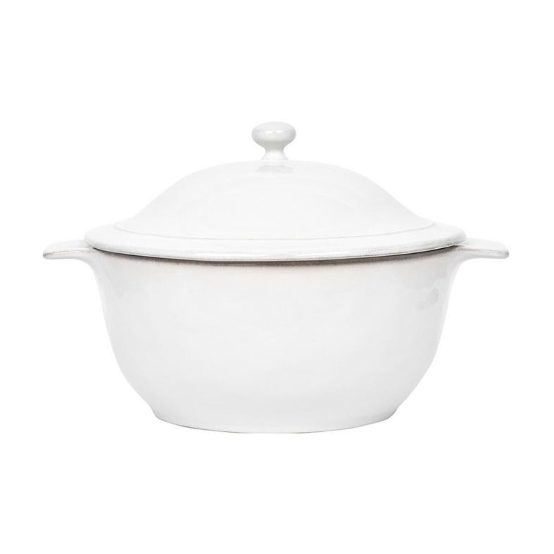 Puro 12" Casserole with Lid in Whitewash