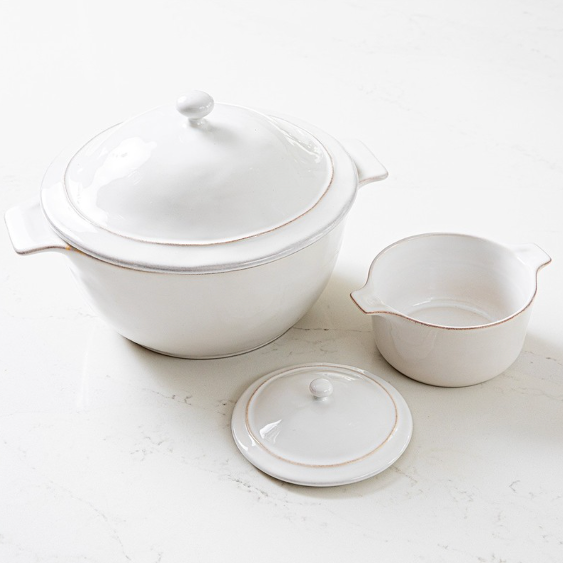 Puro Mini Cocotte with Lid in Whitewash