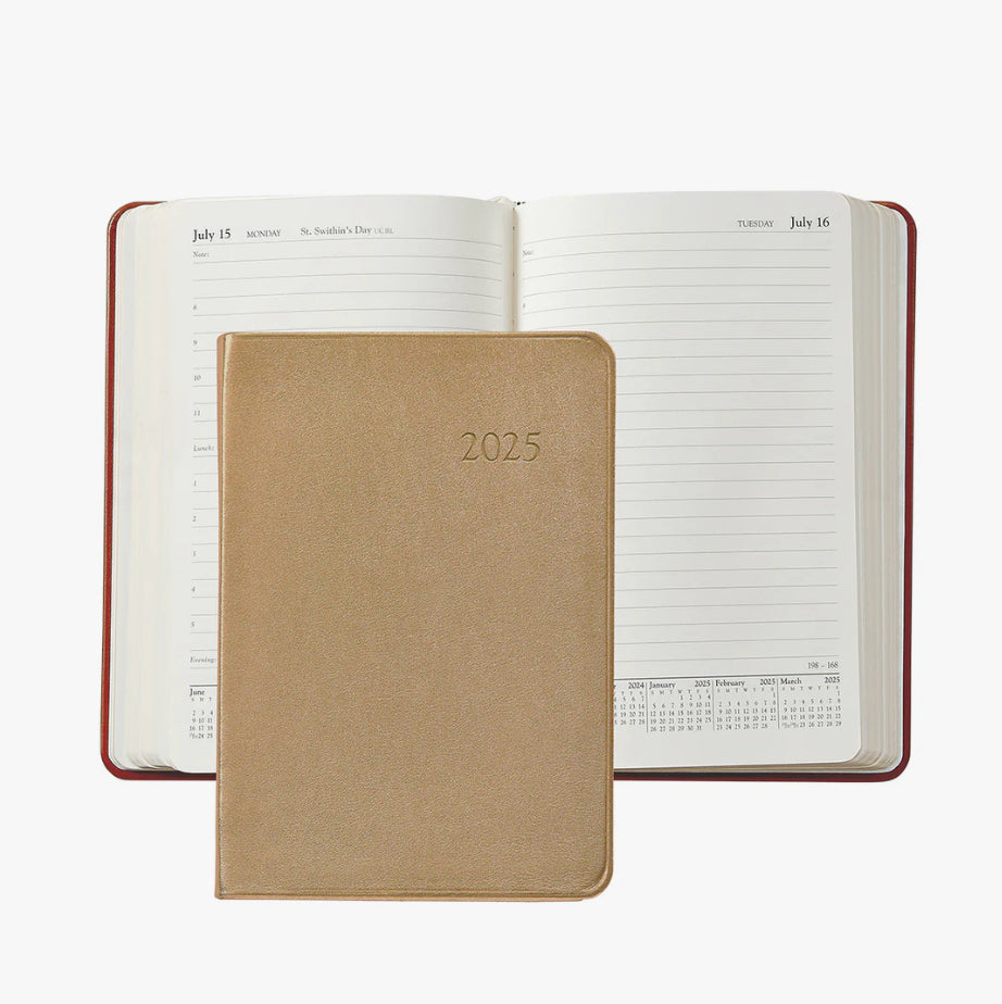 2025 Goatskin Leather Daily Journal