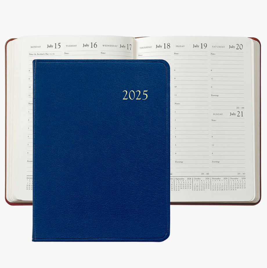 2026 Goatskin Leather Desk Diary