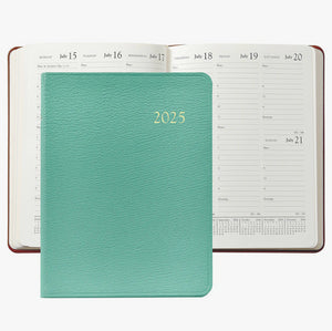 2025 Goatskin Leather Desk Diary