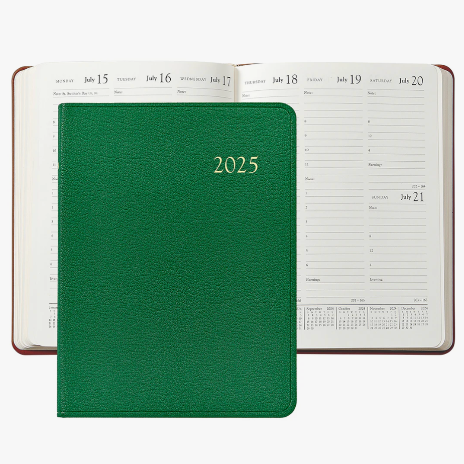 2026 Goatskin Leather Desk Diary