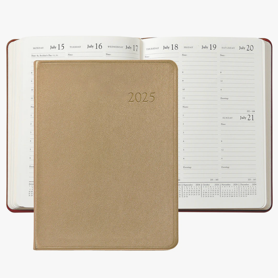2026 Goatskin Leather Desk Diary