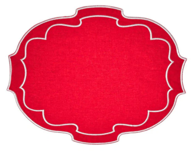 Studio Collection - Belle Placemat in Red, Set of 4