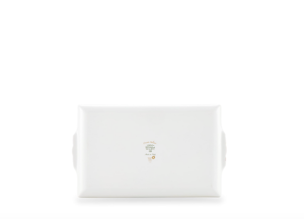 Rectangular Tray with Handles in Aurum