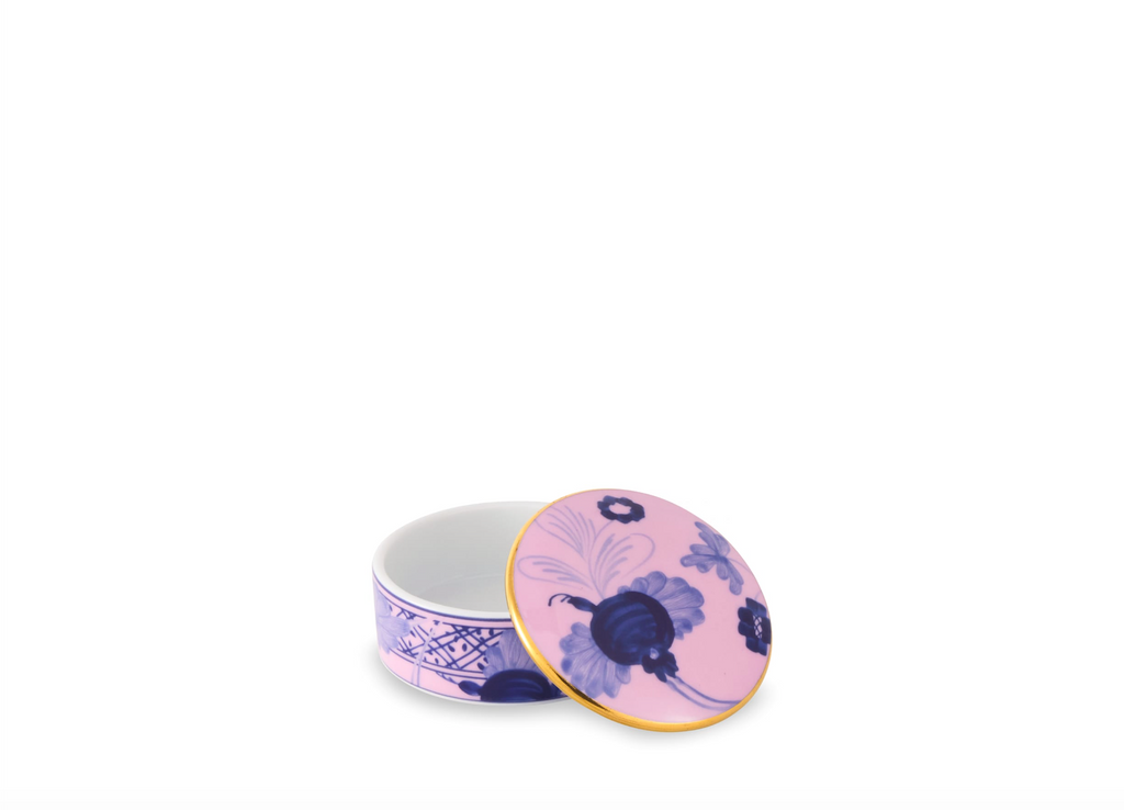 Small Round Box with Lid, 3" in Azalea