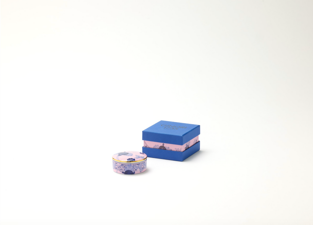 Small Round Box with Lid, 3" in Azalea