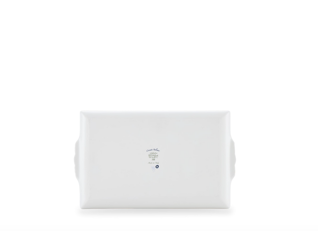 Rectangular Tray with Handles, 9in in Iris