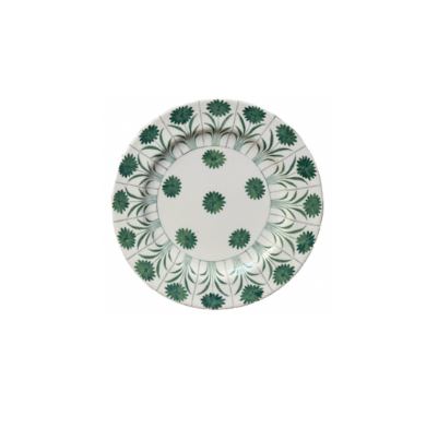 Daisy Plate in Green, Dessert