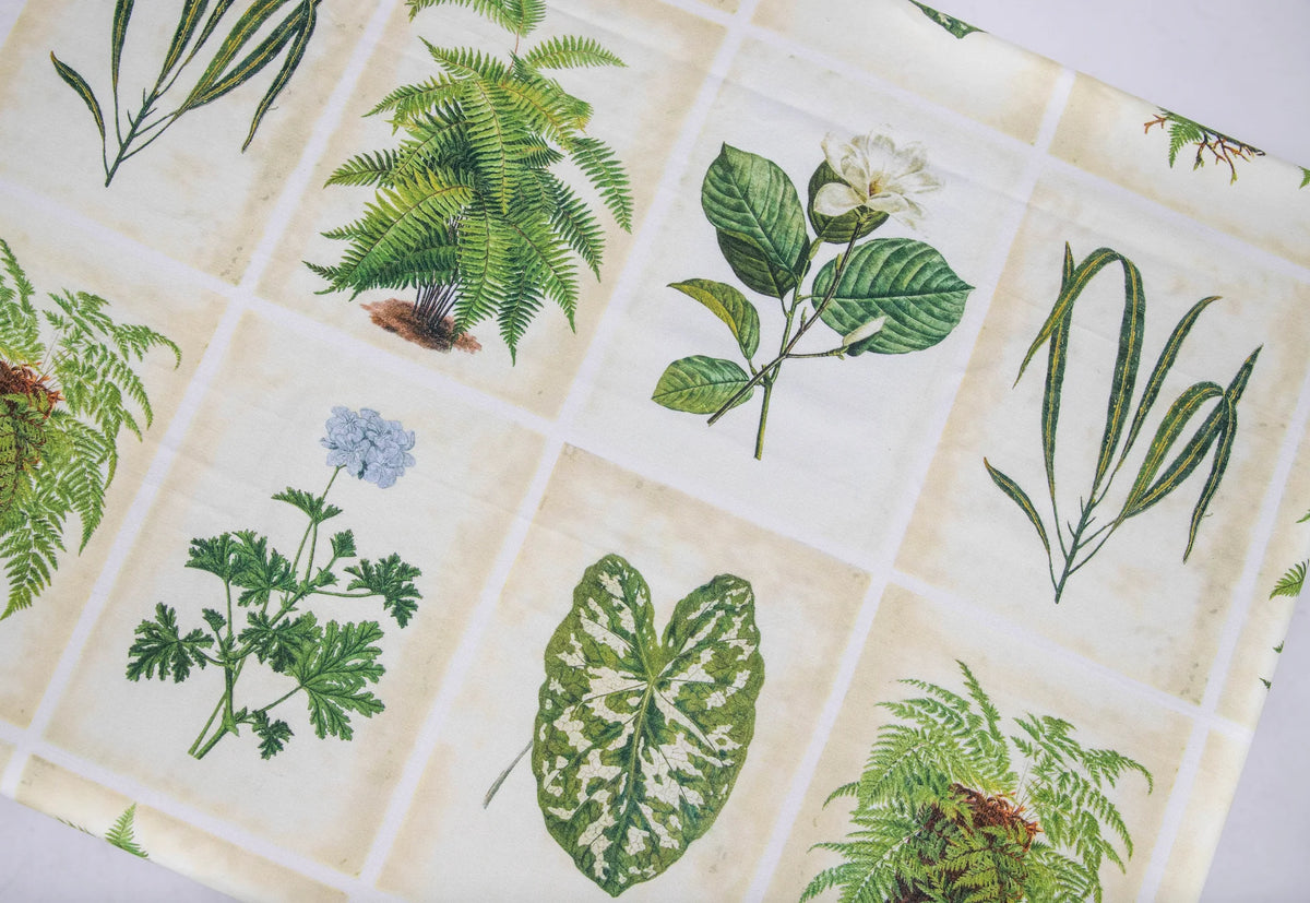 Botanical Print Rectangular Tablecloth