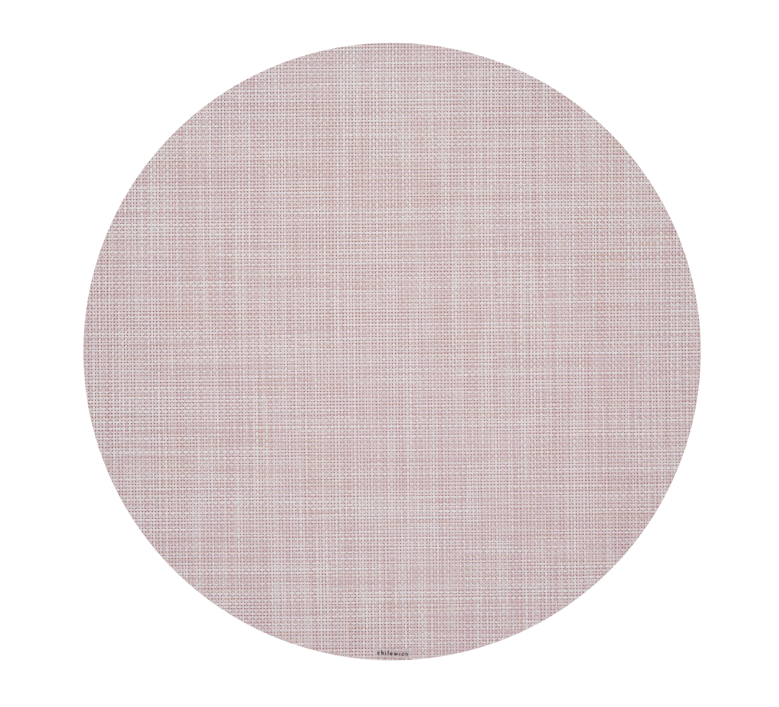 Mini Basketweave Round Placemat in Blush