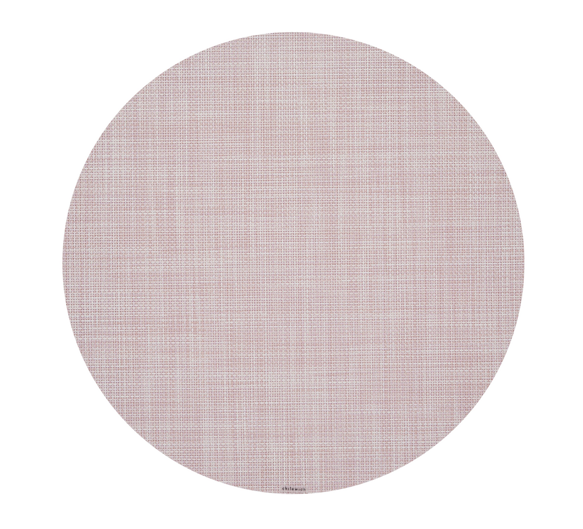 Mini Basketweave Round Placemat in Blush