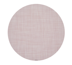 Mini Basketweave Round Placemat in Blush