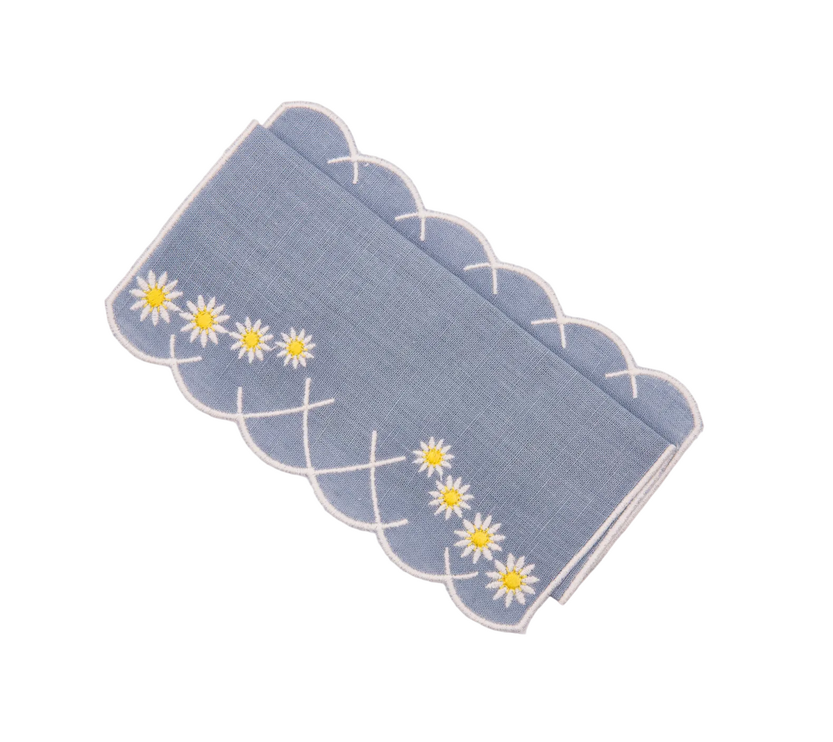 Daisy Aperitivo Cocktail Napkin in Blue, Set of 4